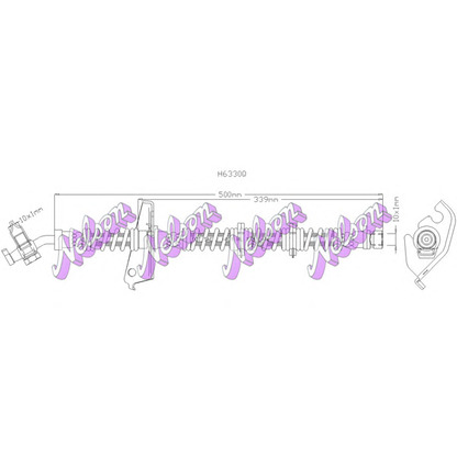 Photo Brake Hose Brovex-Nelson H6330Q