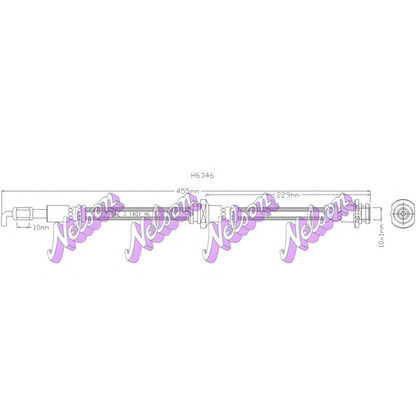 Foto Tubo flexible de frenos Brovex-Nelson H6346