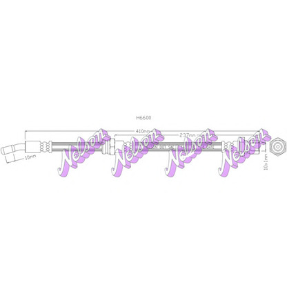 Photo Brake Hose Brovex-Nelson H6600