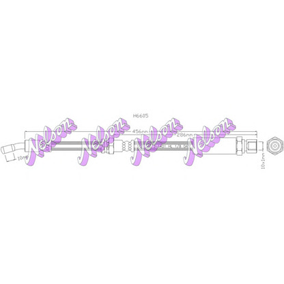 Photo Brake Hose Brovex-Nelson H6605