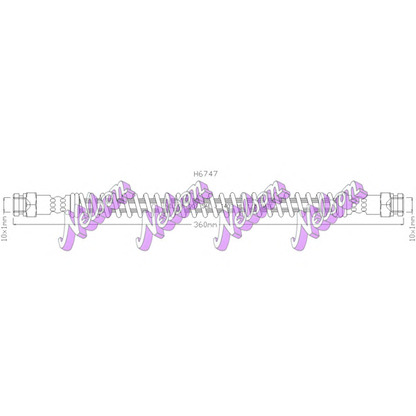 Foto Tubo flexible de frenos Brovex-Nelson H6747