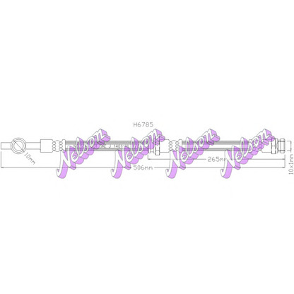 Foto Tubo flexible de frenos Brovex-Nelson H6785