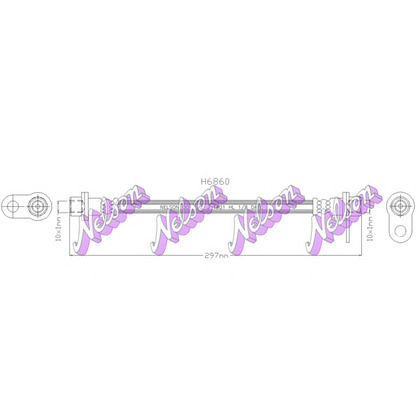 Photo Brake Hose Brovex-Nelson H6860