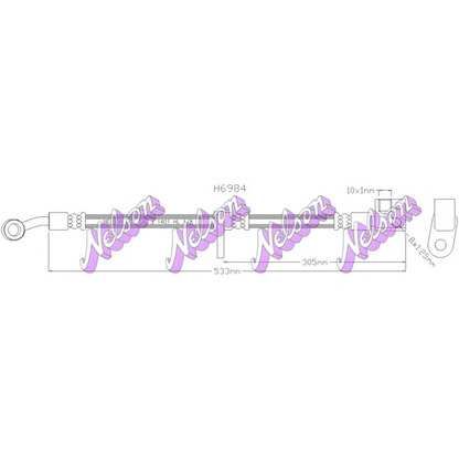 Photo Brake Hose Brovex-Nelson H6984Q