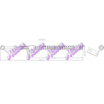 Photo Brake Hose Brovex-Nelson H7143