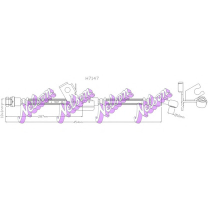 Фото Тормозной шланг Brovex-Nelson H7147