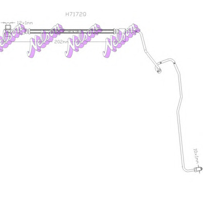 Foto Tubo flexible de frenos Brovex-Nelson H7172Q