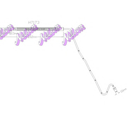 Foto Tubo flexible de frenos Brovex-Nelson H7173