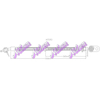 Photo Brake Hose Brovex-Nelson H7193