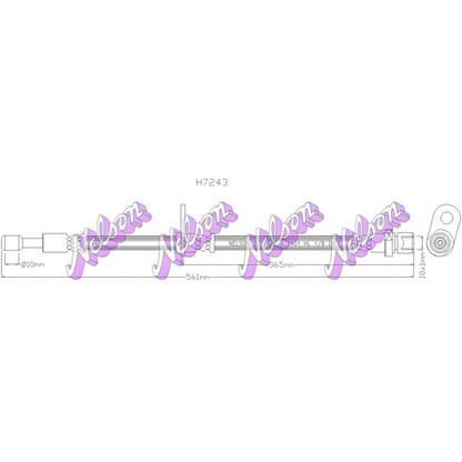 Foto Tubo flexible de frenos Brovex-Nelson H7243