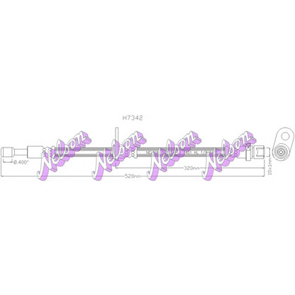 Foto Tubo flexible de frenos Brovex-Nelson H7342