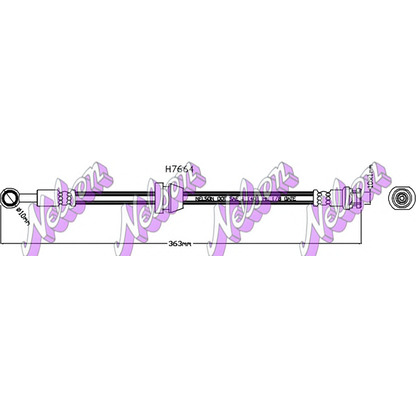 Foto Tubo flexible de frenos Brovex-Nelson H7664