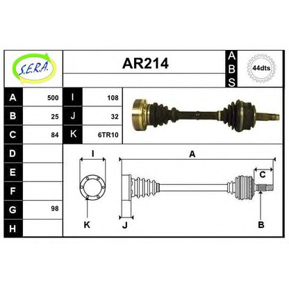 Foto Albero motore/Semiasse SERA AR214