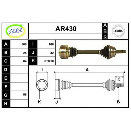 Foto Albero motore/Semiasse SERA AR430