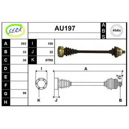 Photo Drive Shaft SERA AU197