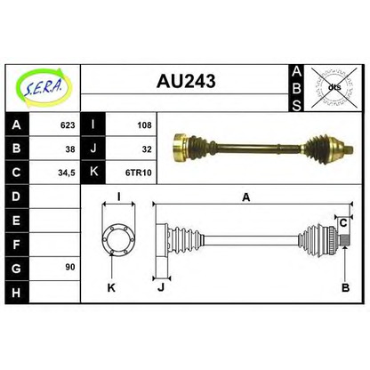 Photo Drive Shaft SERA AU243