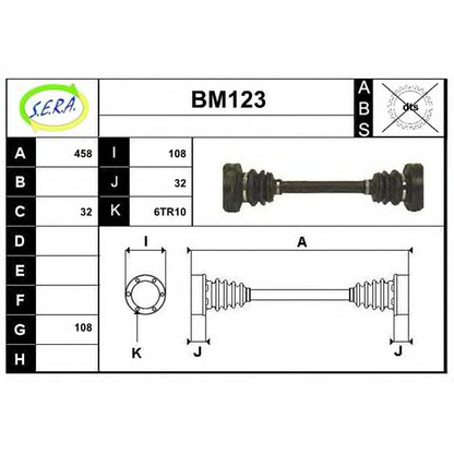 Foto Albero motore/Semiasse SERA BM123