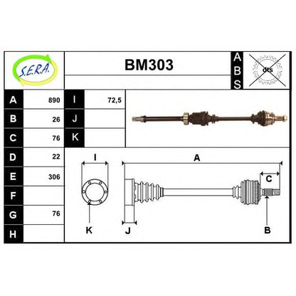 Foto Árbol de transmisión SERA BM303