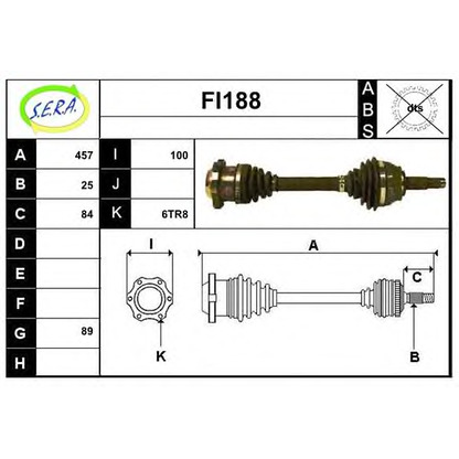 Photo Drive Shaft SERA FI188