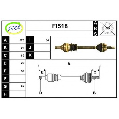 Photo Drive Shaft SERA FI518