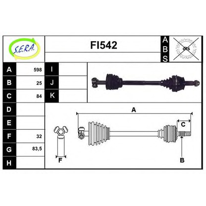 Photo Drive Shaft SERA FI542