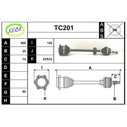 Foto Antriebswelle SERA TC201