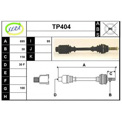 Foto Árbol de transmisión SERA TP404