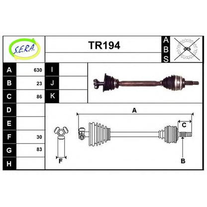 Foto Antriebswelle SERA TR194