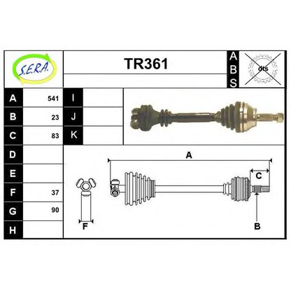 Photo Drive Shaft SERA TR361