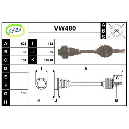 Foto Antriebswelle SERA VW480