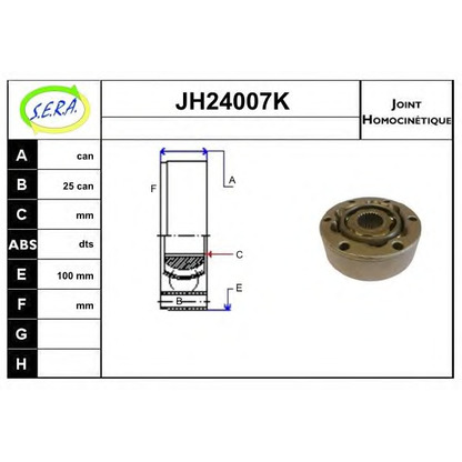 Photo Joint Kit, drive shaft SERA JH24007K