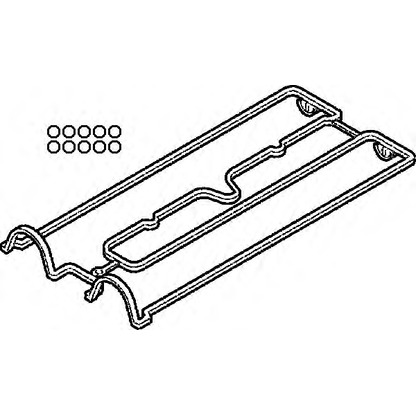 Photo Gasket Set, cylinder head cover WILMINK GROUP WG1086580