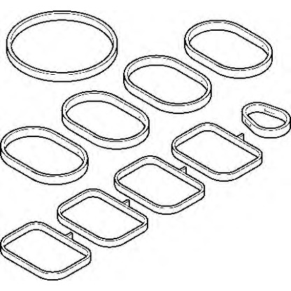 Zdjęcie Zestaw uszczelek, kolektor dolotowy WILMINK GROUP WG1194113