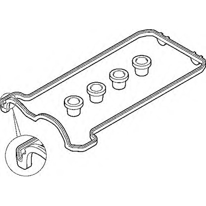 Photo Gasket Set, cylinder head cover WILMINK GROUP WG1193037