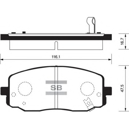 Photo Brake Pad Set, disc brake FI.BA FBP1172