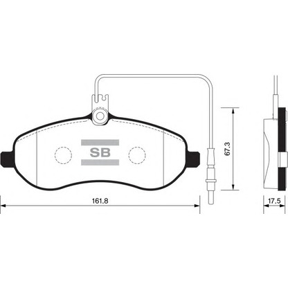 Фото Комплект тормозных колодок, дисковый тормоз FI.BA FBP1415