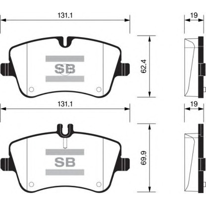 Photo Brake Pad Set, disc brake FI.BA FBP2191