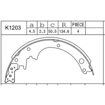 Фото Комплект тормозных колодок ASIMCO K1203