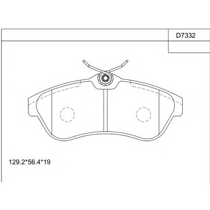 Foto Bremsbelagsatz, Scheibenbremse ASIMCO KD7332