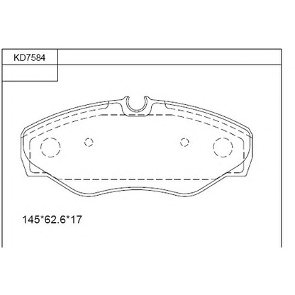 Foto Juego de pastillas de freno ASIMCO KD7584