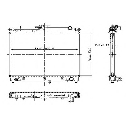 Foto Radiador, refrigeración del motor ORDONEZ 1020470803