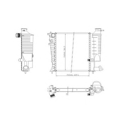 Photo Radiator, engine cooling ORDONEZ 1020845809