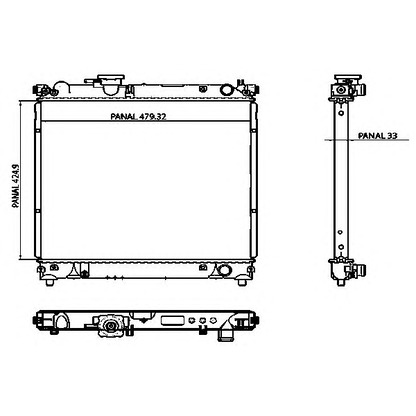 Foto Radiador, refrigeración del motor ORDONEZ 1020870803