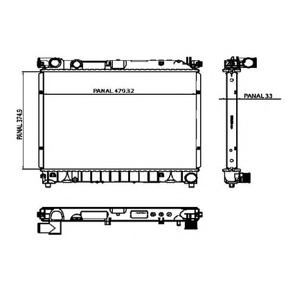 Photo Radiator, engine cooling ORDONEZ 1020872803