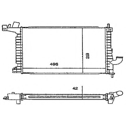 Photo Radiator, engine cooling ORDONEZ 2060160