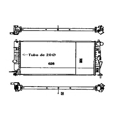 Foto Radiador, refrigeración del motor ORDONEZ 2060184