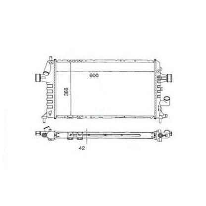 Photo Radiator, engine cooling ORDONEZ 2060205