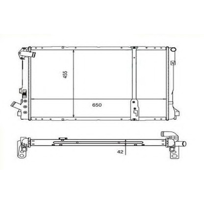 Photo Radiator, engine cooling ORDONEZ 2060214