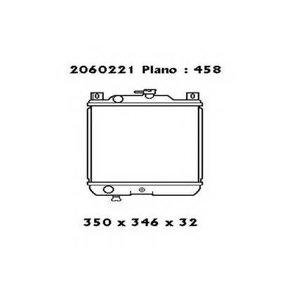 Photo Radiator, engine cooling ORDONEZ 2060221