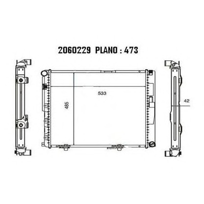 Photo Radiateur, refroidissement du moteur ORDONEZ 2060229